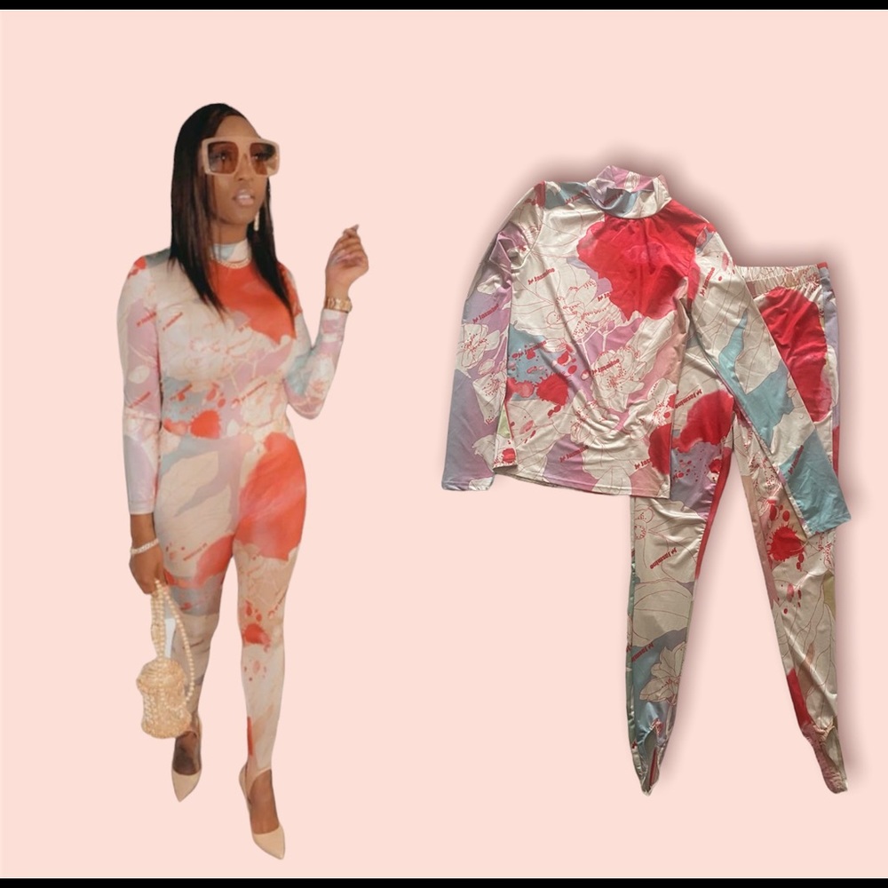 Multi-Colored two piece set